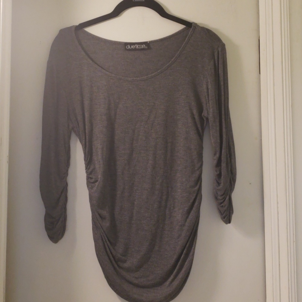 Gray duetime maternity shirt size small